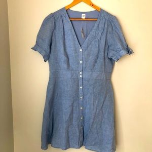 Chambray short dress